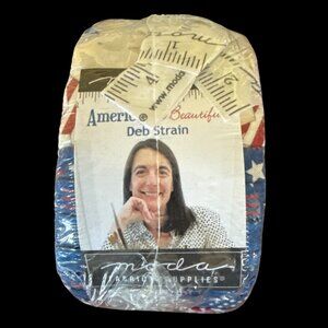 Moda American Beautiful Jelly Roll Quilting Fabric Strips Patriotic 2.5" x 44"